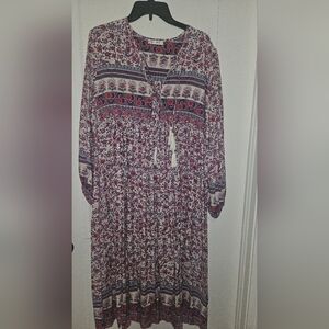 Chic Bohemian Long Sleeve Dress